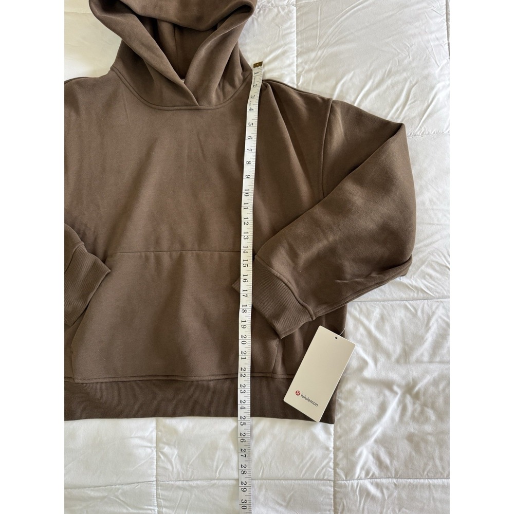 New Lululemon W Steady State Oversized Hoodie Size Medium Fleece Walnut - Picture 3 of 8